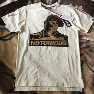 Makobi Notorious Biggie rhinestone shirt NWT